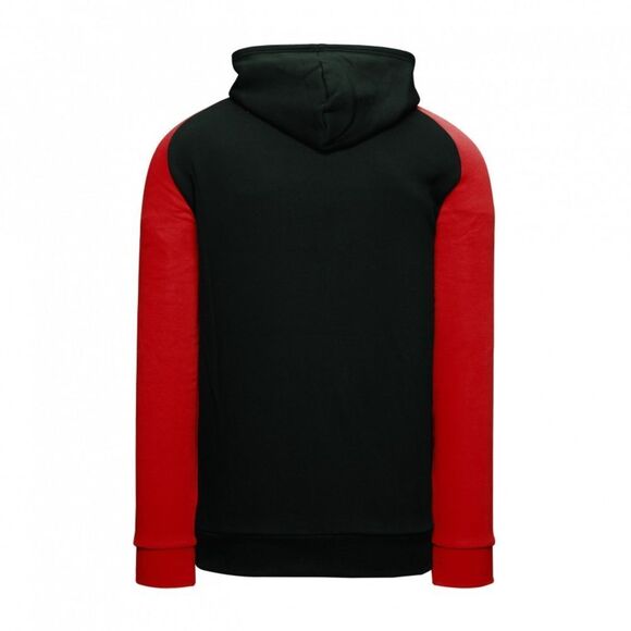 Men's Black and Red Hoodie Sweatshirt, Size Medium, Brand New, Athletic Knit - Picture 2 of 3